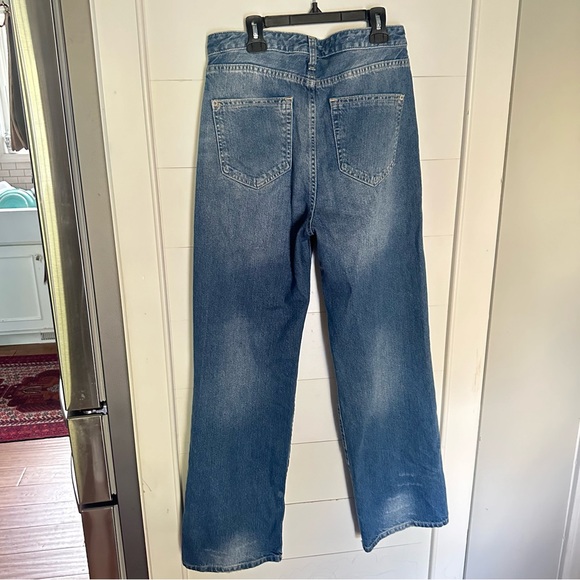 Anthropologie NWT Joey High-Rise Straight jeans Ripped thrashed Distressed - Picture 6 of 6
